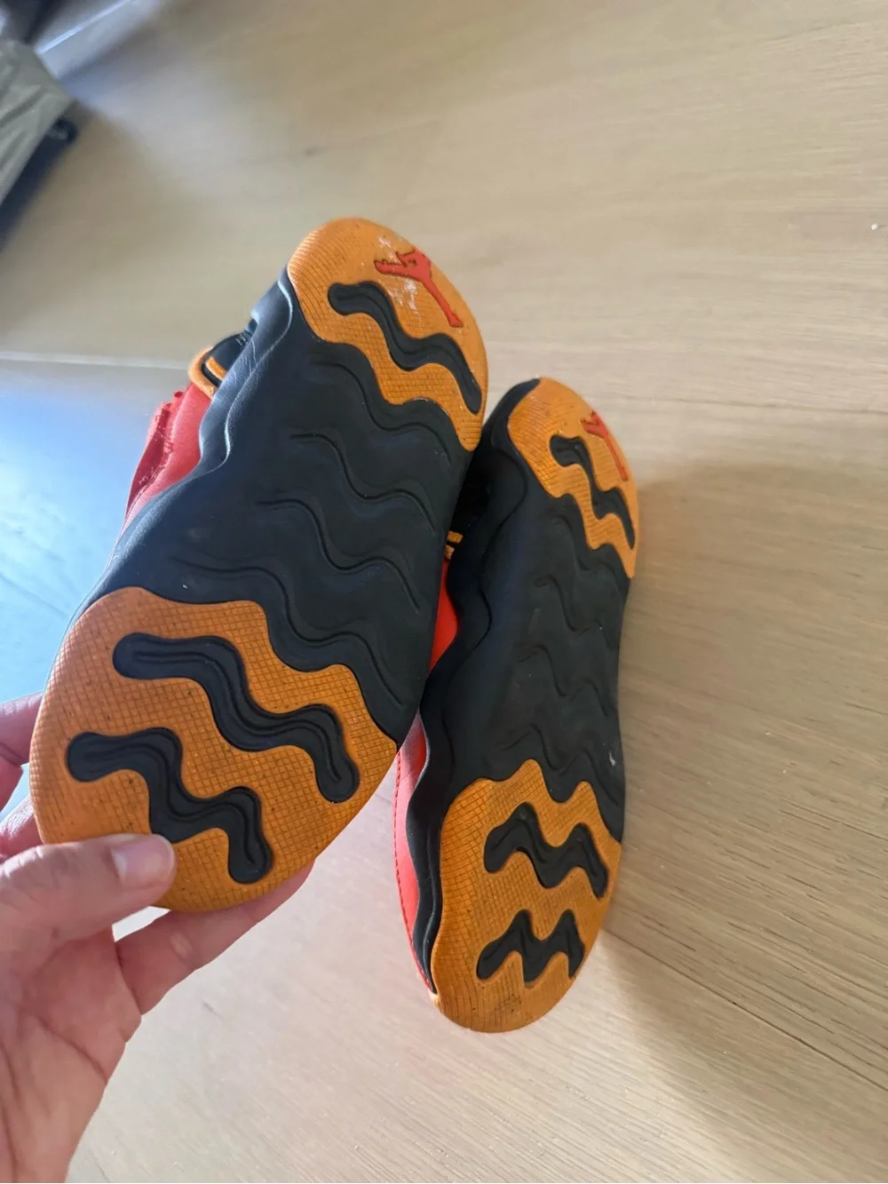 Nike Jordan 23/7 Kids Slip-On Athletic Shoes in Bright Orange